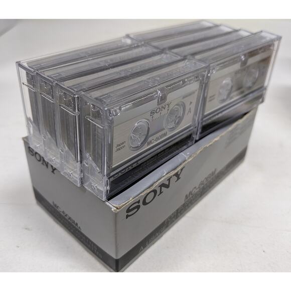 Lot of 8, new, Sony MC-60BM Microcassettes Tapes for Business Memo Use - Picture 2 of 5